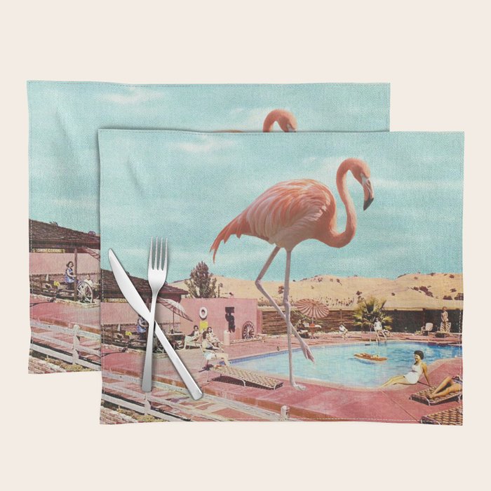 Flamingo on Holiday Placemat Gallery Image 1