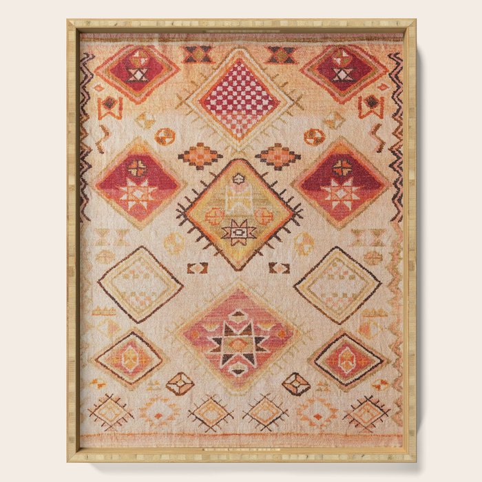 Traditional Oriental Desert Bohemian Moroccan Style  Serving Tray Gallery Image 1