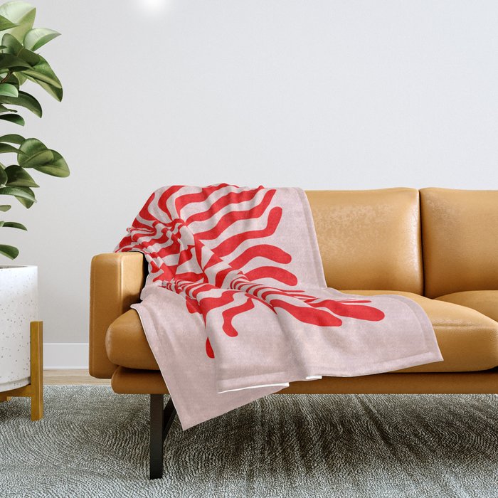 Funky Herbs: Matisse Edition Throw Blanket Gallery Image 1
