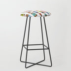 Paddles Lake Oars Colorful Stool Gallery Image 1