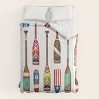 Paddles Lake Oars Colorful Comforter Gallery Image 6