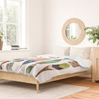 Paddles Lake Oars Colorful Duvet Cover Gallery Image 2