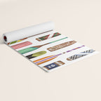 Paddles Lake Oars Colorful Yoga Mat Gallery Image 2