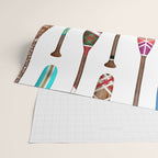 Paddles Lake Oars Colorful Wrapping Paper Gallery Image 2
