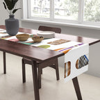 Paddles Lake Oars Colorful Table Runner Gallery Image 2