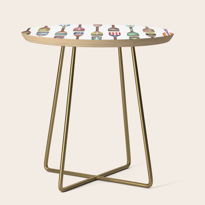 Paddles Lake Oars Colorful Side Table Gallery Image 1