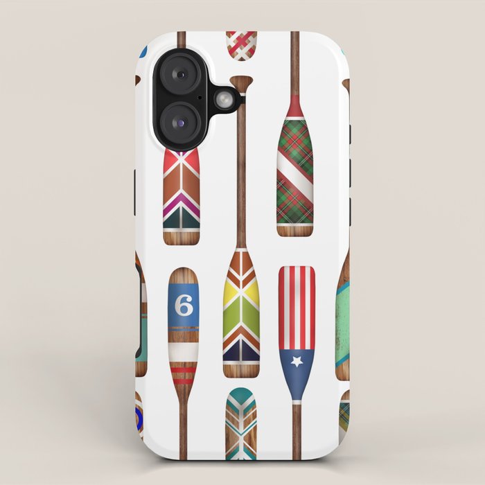 Paddles Lake Oars Colorful iPhone Case Gallery Image 1