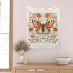 William Morris Inspired Butterfly Wall Tapestry Gallery Image 2