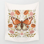 William Morris Inspired Butterfly Wall Tapestry Gallery Image 4