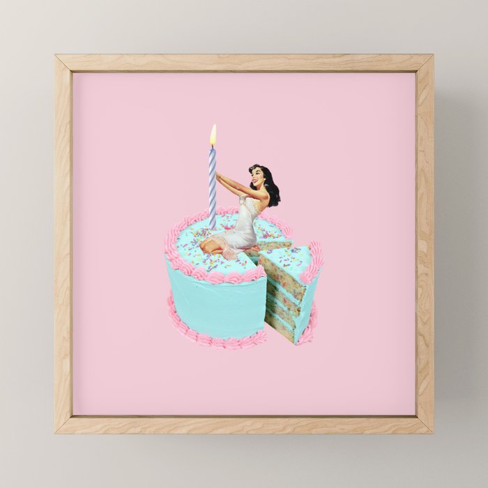birthday girl Mini Art Print Gallery Image 1