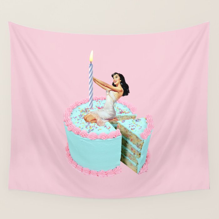 birthday girl Wall Tapestry Gallery Image 1