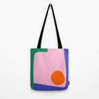 Abstract Modern Colorblock Tote Bag Gallery Image 2