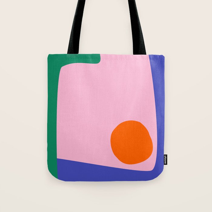 Abstract Modern Colorblock Tote Bag Gallery Image 1