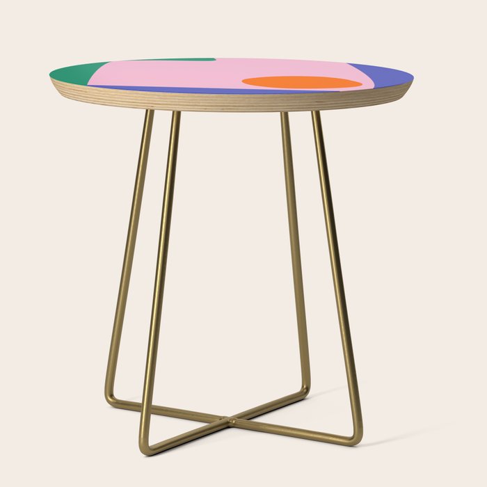 Abstract Modern Colorblock Side Table Gallery Image 1