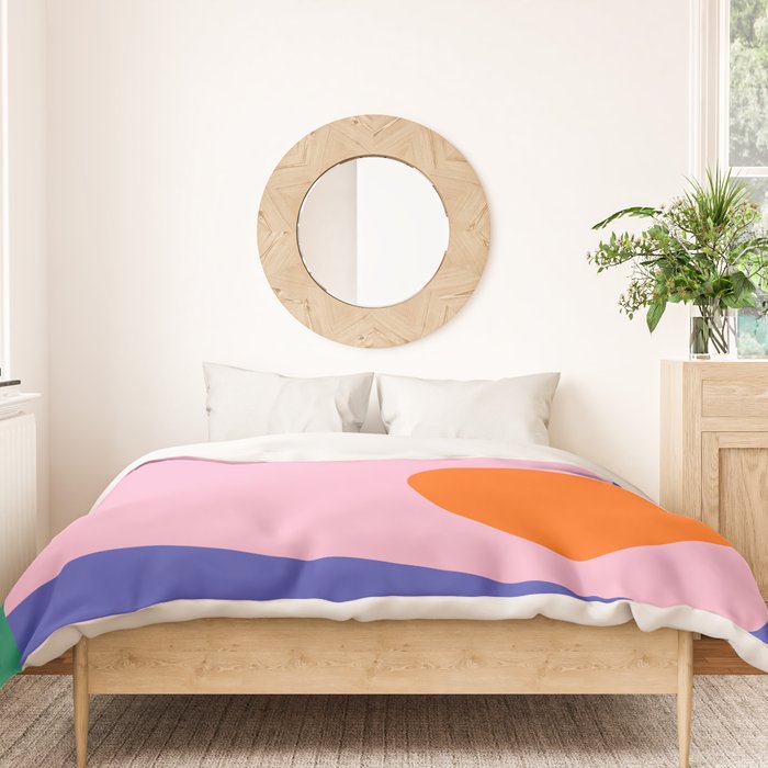 Abstract Modern Colorblock Duvet Cover Gallery Image 3