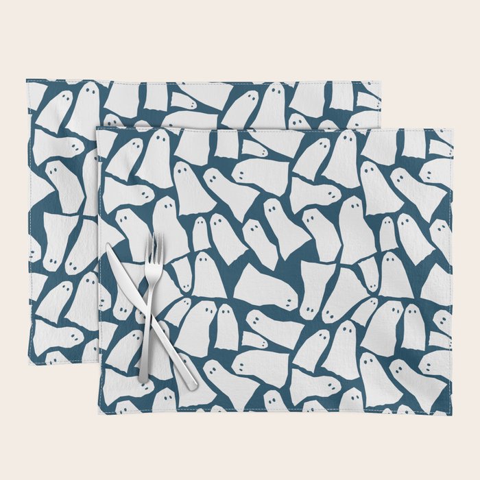 Halloween ghosts pattern  Placemat Gallery Image 1