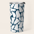 Halloween ghosts pattern  Travel Mug Gallery Image 2