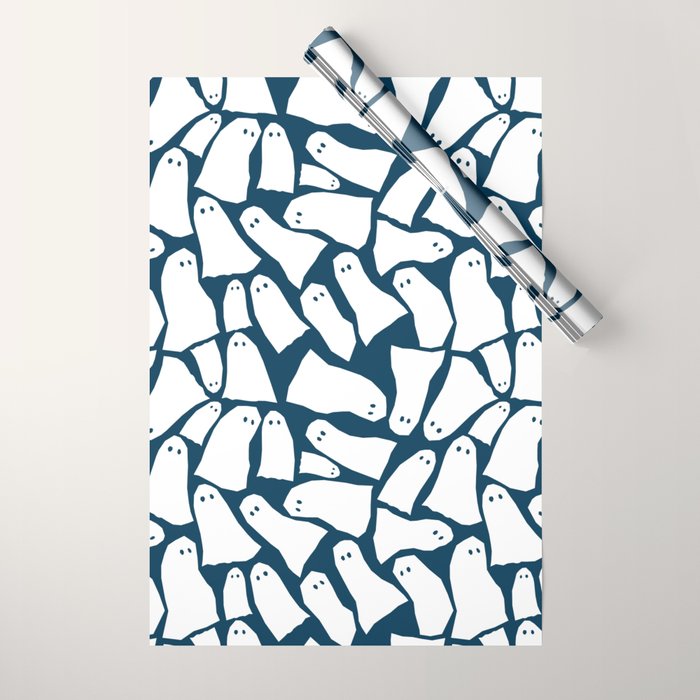 Halloween ghosts pattern  Wrapping Paper Gallery Image 1