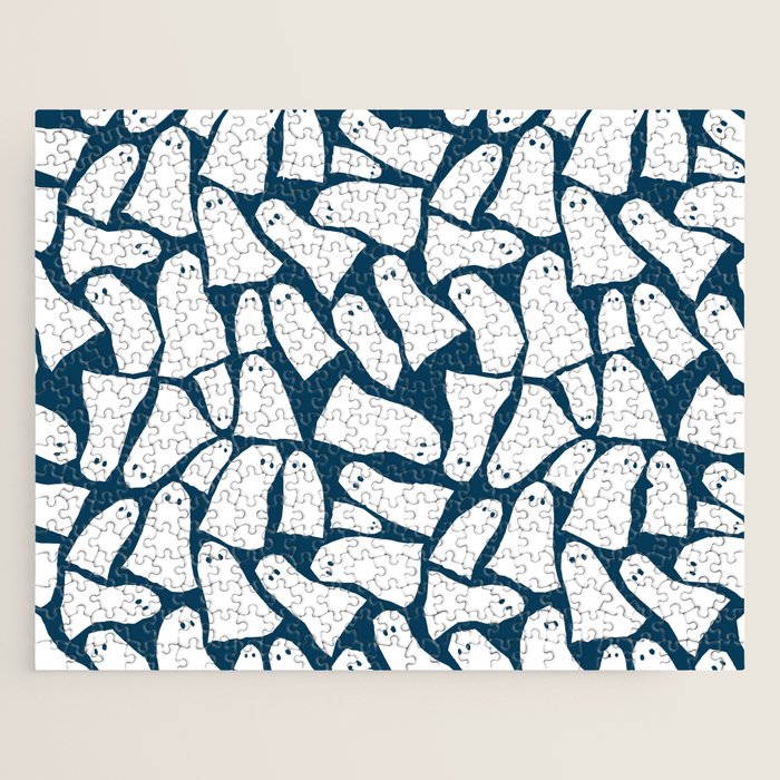 Halloween ghosts pattern  Jigsaw Puzzle Gallery Image 1