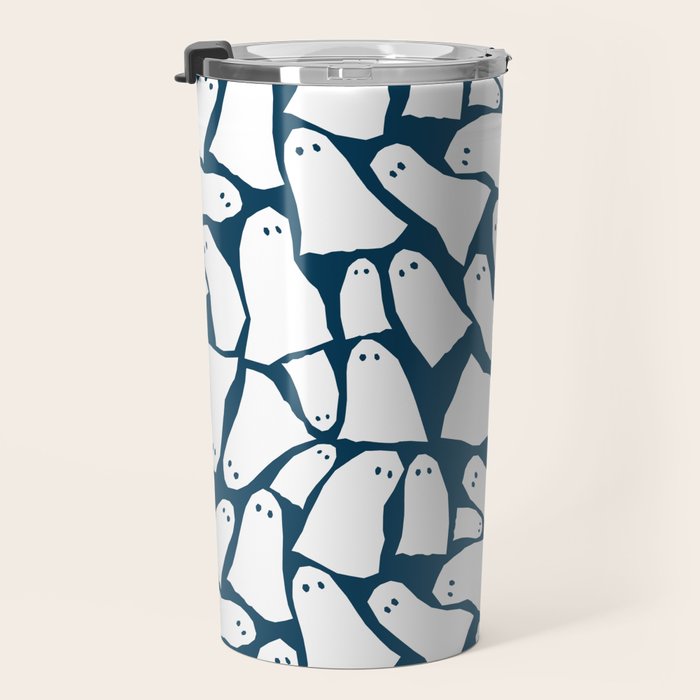 Halloween ghosts pattern  Travel Mug Gallery Image 3