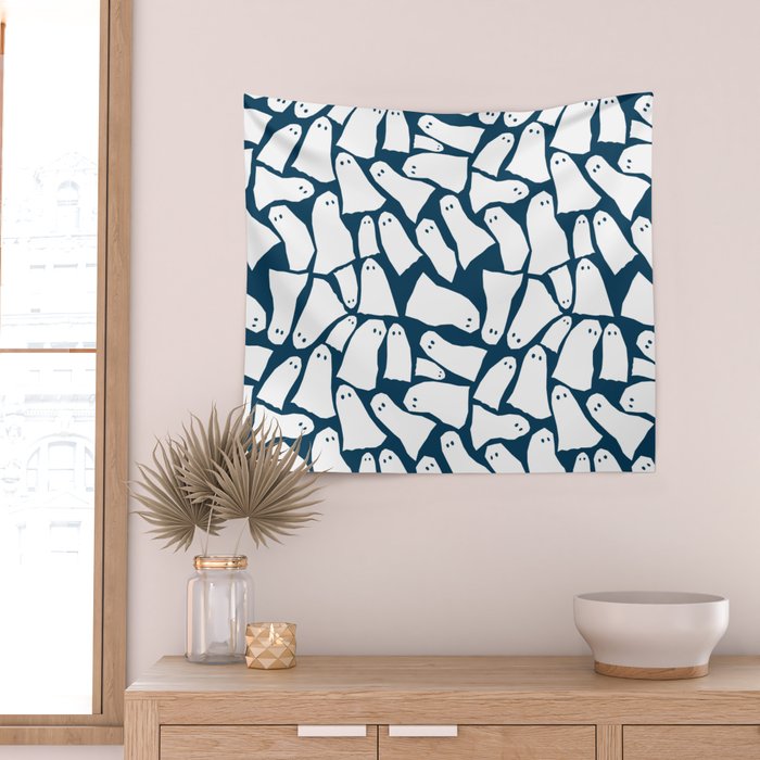 Halloween ghosts pattern  Wall Tapestry Gallery Image 2