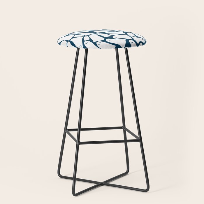 Halloween ghosts pattern  Stool Gallery Image 1