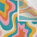Colorful psychedelic hippie tie dye art pattern Wall Tapestry Gallery Image 3