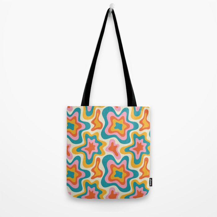 Colorful psychedelic hippie tie dye art pattern Tote Bag Gallery Image 2