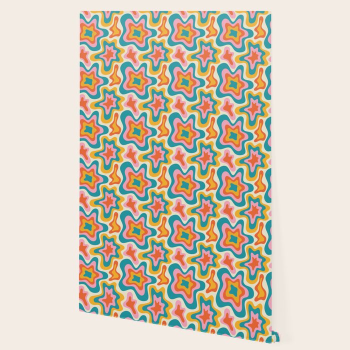 Colorful psychedelic hippie tie dye art pattern Wallpaper Gallery Image 2