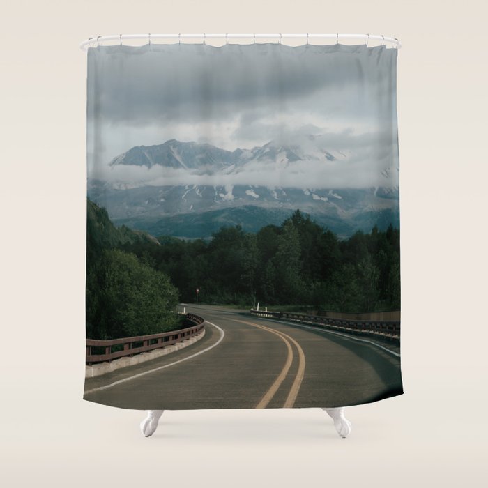 Road to Mount Saint Helens Shower Curtain Gallery Image 1