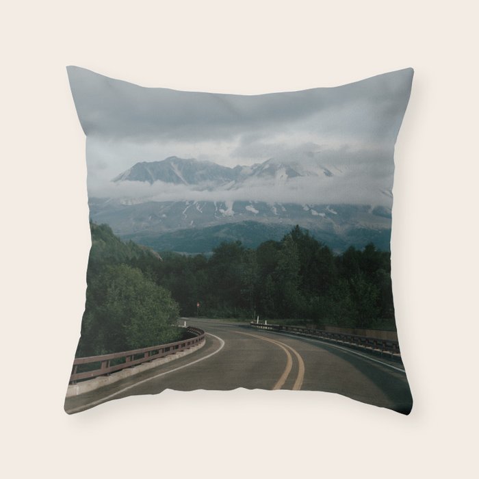 Road to Mount Saint Helens Throw Pillow Gallery Image 6
