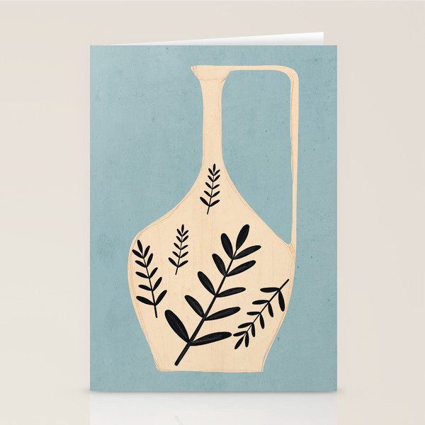 Minimal Abstract Art Vase 23 Stationery Card Gallery Image 2