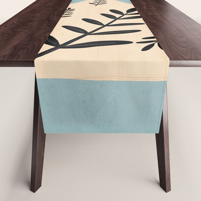 Minimal Abstract Art Vase 23 Table Runner Gallery Image 1
