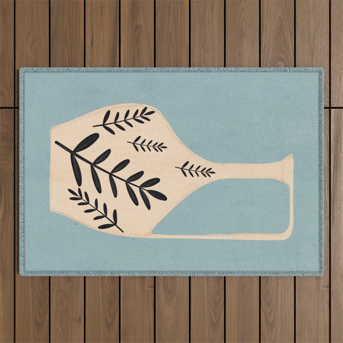 Minimal Abstract Art Vase 23 Outdoor Rug Gallery Image 1