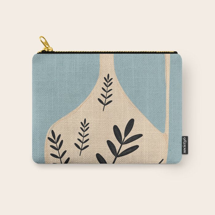 Minimal Abstract Art Vase 23 Carry All Pouch Gallery Image 1