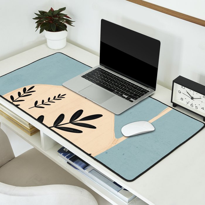 Minimal Abstract Art Vase 23 Desk Mat Gallery Image 2