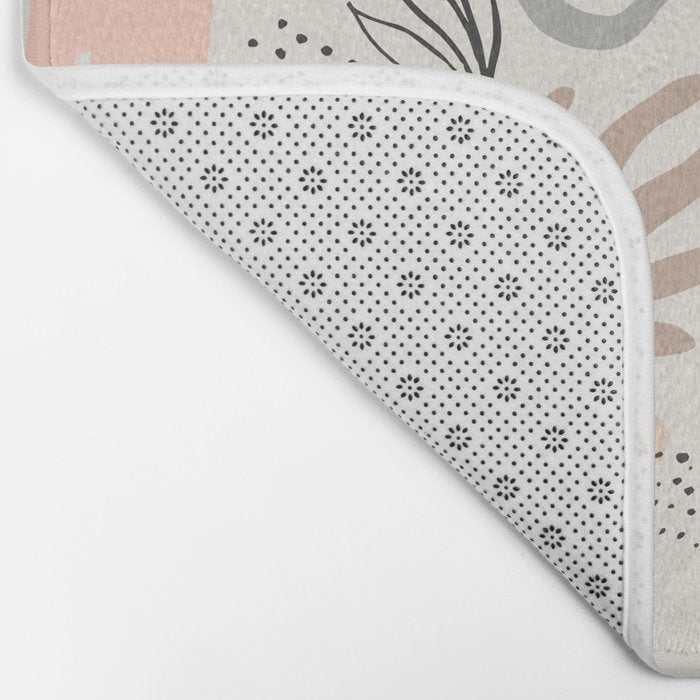 Organic abstract nature art shapes collection Bath Mat Gallery Image 2