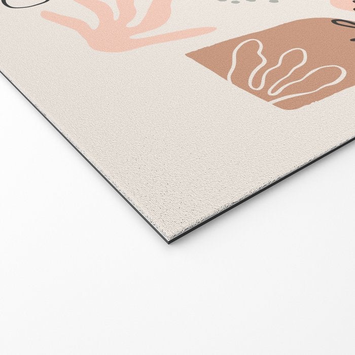 Organic abstract nature art shapes collection Welcome Mat Gallery Image 2