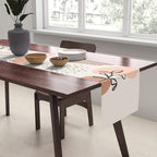 Organic abstract nature art shapes collection Table Runner Gallery Image 2