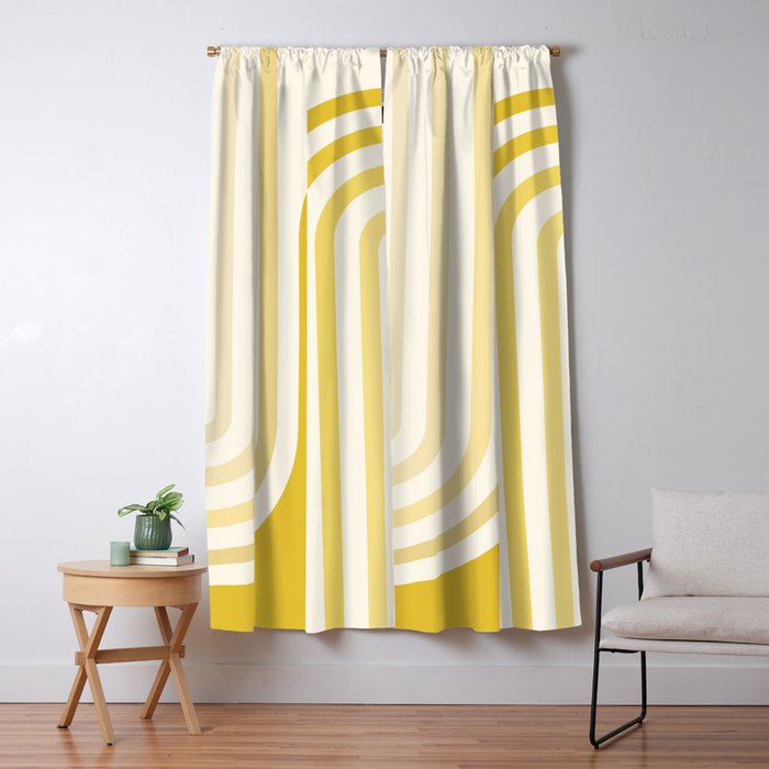 Bold Curvature Stripes XVIII Window Curtain Gallery Image 5
