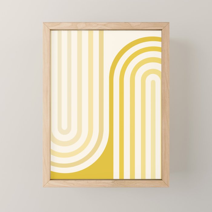 Bold Curvature Stripes XVIII Mini Art Print Gallery Image 1