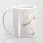 traditional Japanese cranes bright illustration Coffee Mug Gallery Image 3