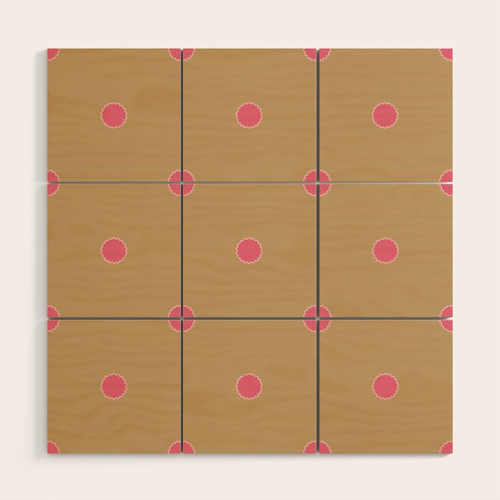 Rickrack Bloom - Folk Motif Wood Wall Art Gallery Image 1