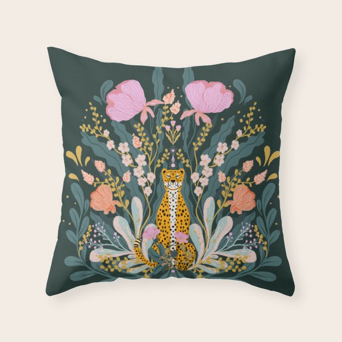 Into the wild:bloom edition  Throw Pillow Gallery Image 1