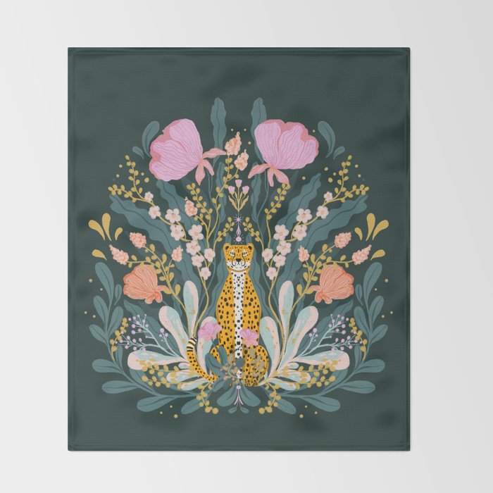 Into the wild:bloom edition  Throw Blanket Gallery Image 2