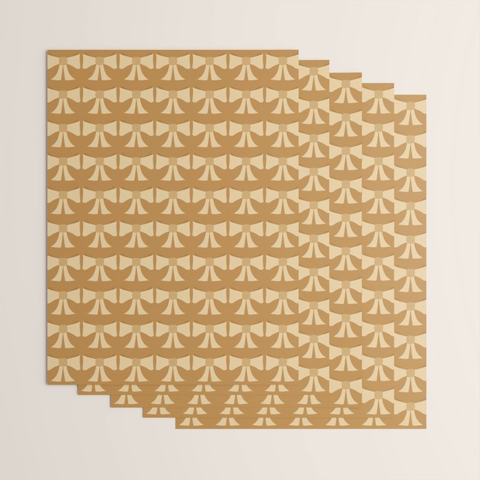 Vintage Bows XIII Orange Wrapping Paper Gallery Image 3