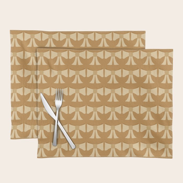 Vintage Bows XIII Orange Placemat Gallery Image 1