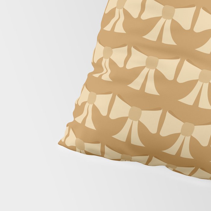 Vintage Bows XIII Orange Pillow Sham Gallery Image 4