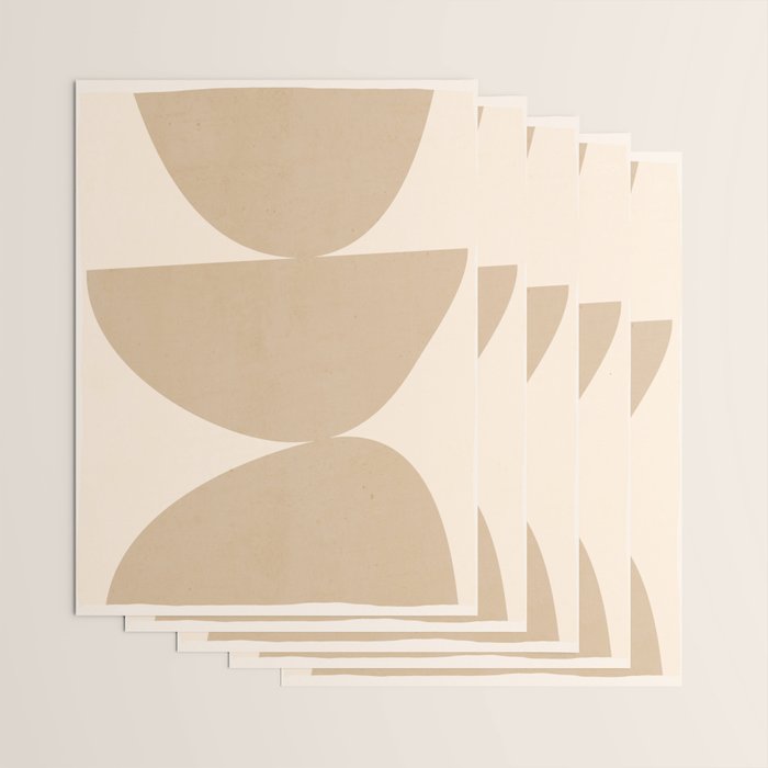 Modern Abstract Minimal Shapes 197 Wrapping Paper Gallery Image 3