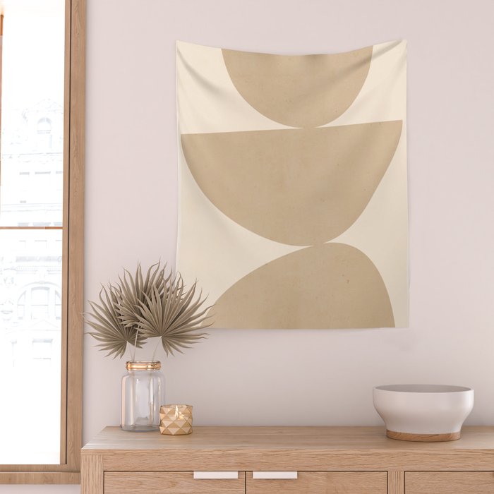 Modern Abstract Minimal Shapes 197 Wall Tapestry Gallery Image 2